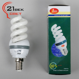Лампа энергосберегающая 21 ВЕК  13W 6400К SP mini * 32 mm Е14 