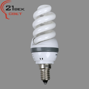 Лампа энергосберегающая 21 Век   15W 6400К SP mini 32 mm E14 